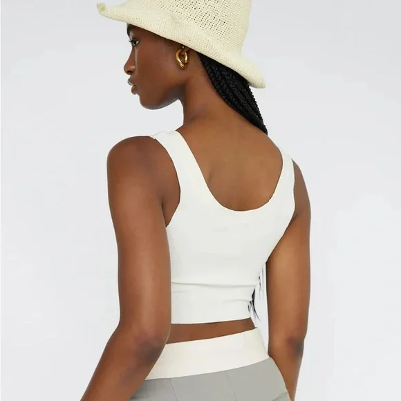 Mott50 Coolibar Isola Corset Tank in French Vanilla - Picture 2 of 8